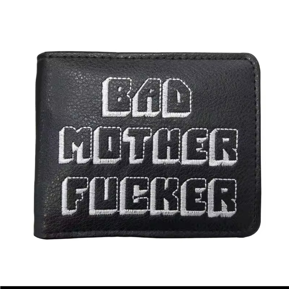Black Leather Wallet men women